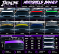 Solid Color Windshield Banner